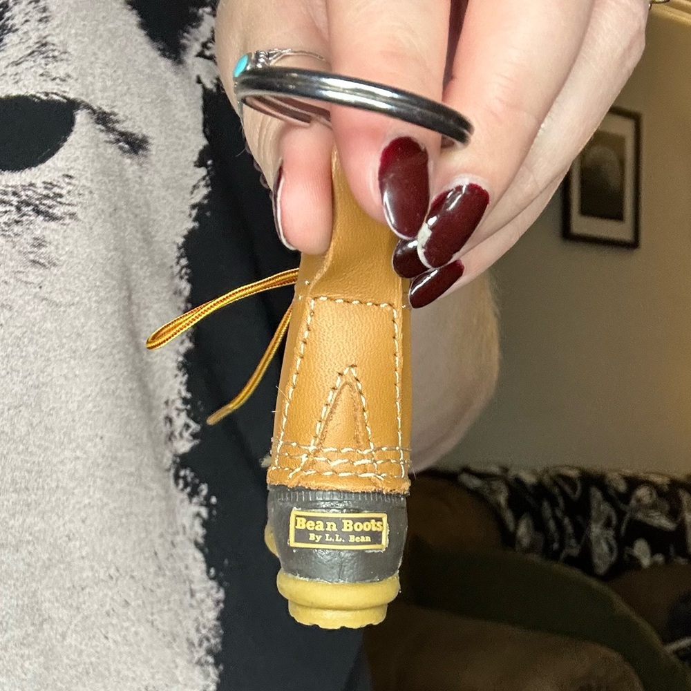 LL Bean duck boot keychain